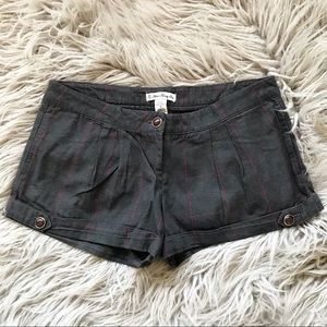 cute plaid pleated shorts